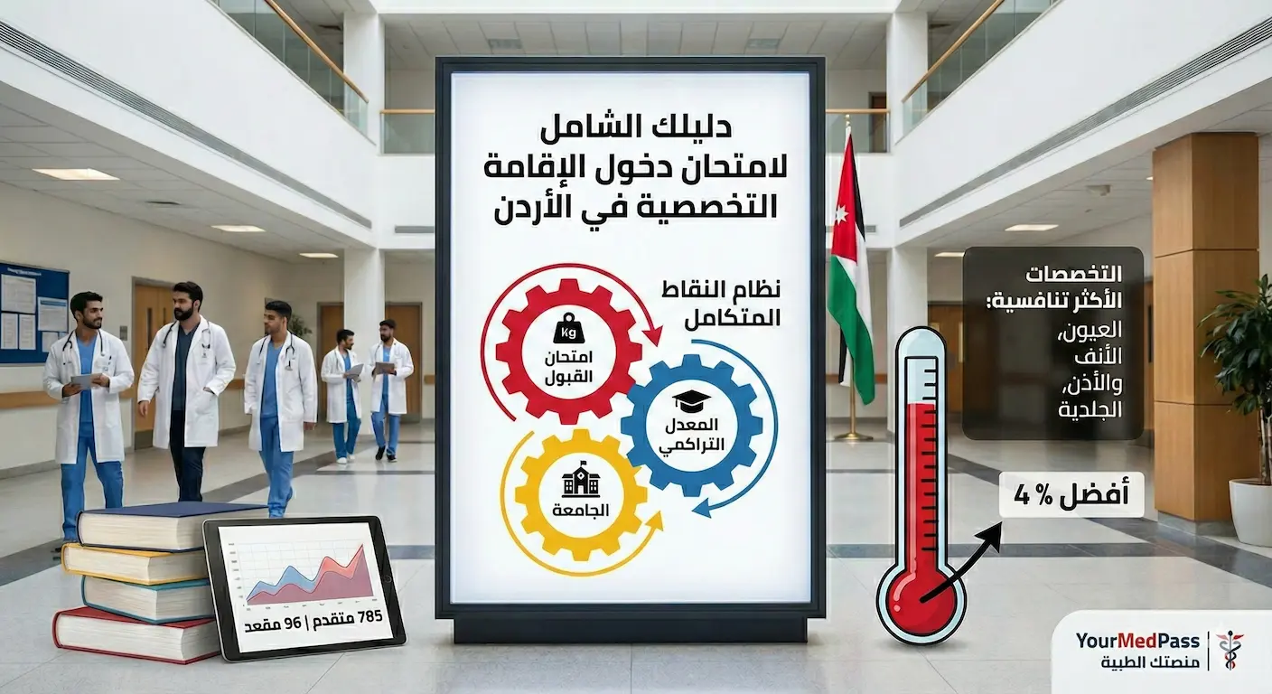 دليلك الشامل لامتحان دخول الإقامة التخصصية في الأردن